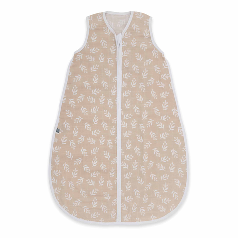 emma & noah Schlafsack Floral Sand TOG 0.5 – Bio-Baumwolle, atmungsaktiv - Gut