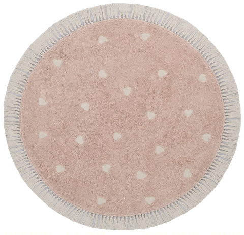 Tapis Petit Kinderteppich Fleur pink Ø 120 cm