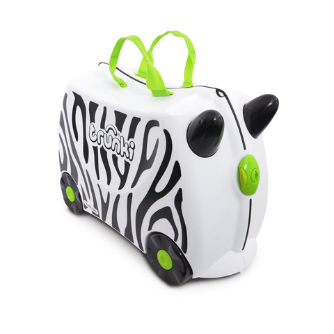 Trunki Kinderkoffer Zebra Zimba – Ride-On Koffer für Kinder, 18 Liter - Sehr gut