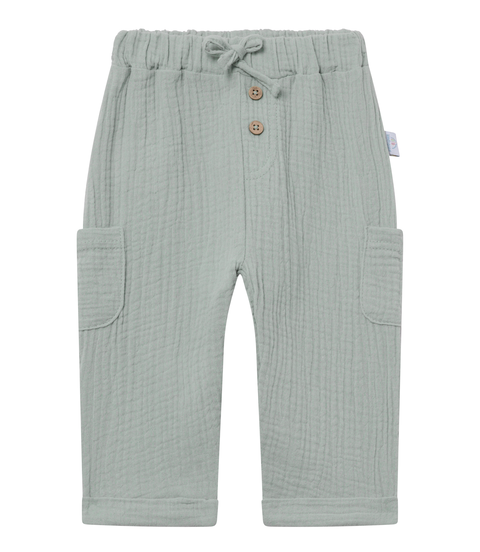 kindsgard Musselin Hose solmig mint – Weiche Babyhose aus Baumwolle - Neu