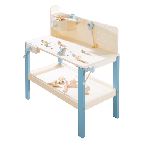 kindsgard Werkbank Tinka Blau – Kinderwerkbank mit Zubehör - Sehr gut