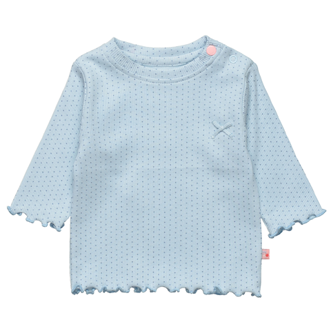 STACCATO Baby Langarmshirt soft blue mit Pünktchenmuster - Neu