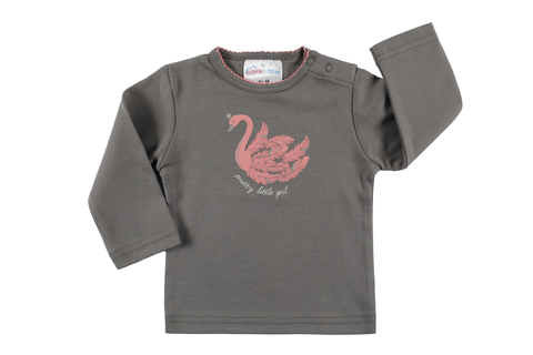 Pink or blue Langarmshirt Feather grey Größe: 62