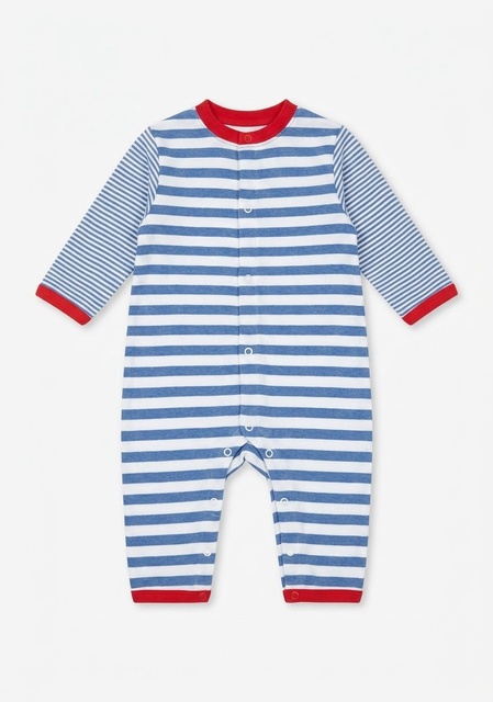 EBI & EBI Boys Schlafoverall Denim/Weiß Größe: 62