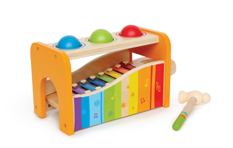 Hape Xylophon und Hammerspiel Holzspielzeug