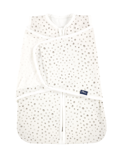 ALVI Wickelsack zum Pucken Aqua Dots – Pucksack für Neugeborene - Wie neu