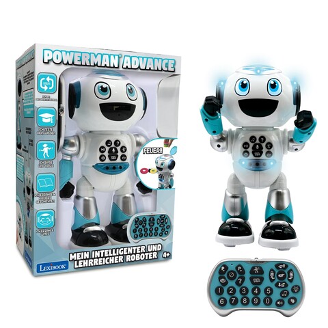 LEXIBOOK POWERMAN® Advanced – Sprechender Lernroboter mit Geschichtsgenerator