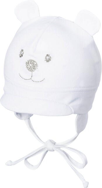 Sterntaler Schirmmütze mit Nackenschutz für Babys, weiß, UV-Schutz 50+ - Neu