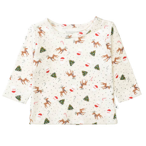 Staccato Baby Langarmshirt light sand melange gemustert - Neu