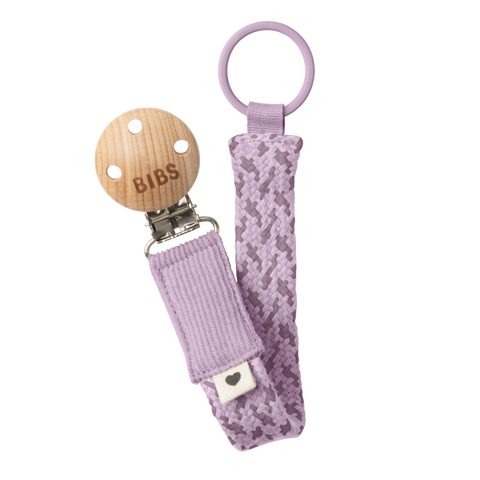 BIBS Schnullerkette Violet Sky/Mauve – Hochwertiges Baby-Accessoire - Neu