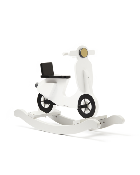 Kids Concept® Schaukel-Scooter weiß – Holzspielzeug für Kinder - Neu