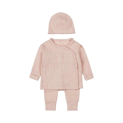 Dirkje Baby Set 3-teilig Light Dusty Pink – Babybekleidung für Mädchen - Neu