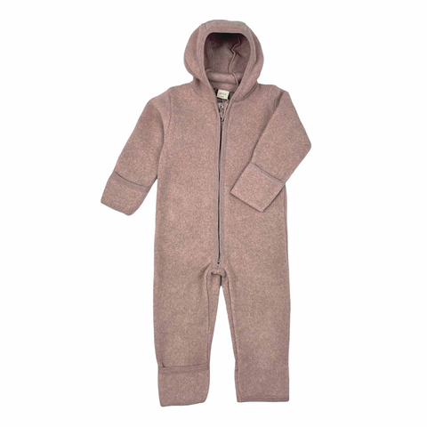 LITTLE Bio-Baumwoll-Fleece-Overall in Rose Melange für Babys - Neu