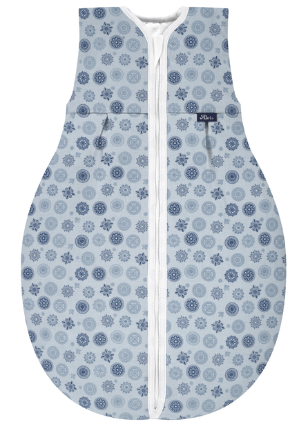 ALVI Kugelschlafsack Thermo Henna blau – Wärmender Babyschlafsack - Wie neu