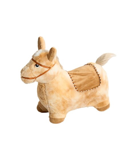 BAYER CHIC 2000 Aufblasbares Hüpftier Pferd braun – Spielzeug für Kinder