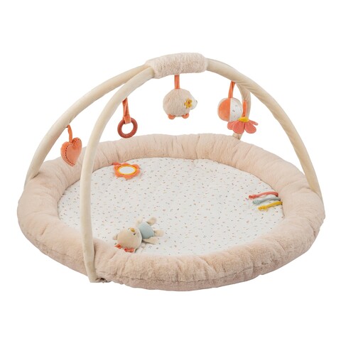Nattou Spielkissen mit Bogen – Weiche Krabbeldecke für Babys - Sehr gut