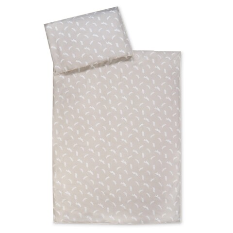 ZÖLLNER Bettwäsche Organic Zweige taupe 100x135cm