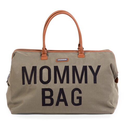 Childhome Mommy Bag Wickeltasche Canvas Khaki – Geräumig & Stilvoll - Neu