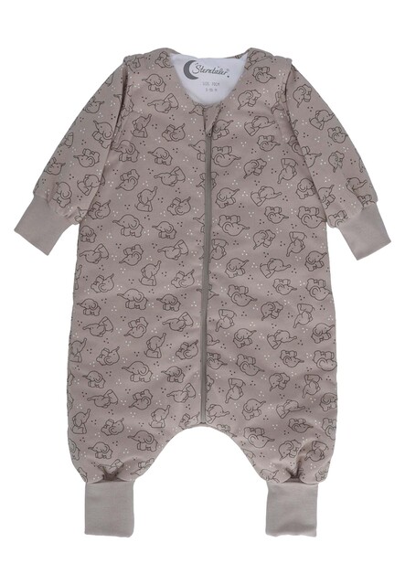 Sterntaler Schlafsack mit Beinen Eddy beige – Baby Overall mit Elefant - Wie neu