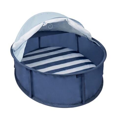 Babymoov Babyni 2-in-1 Strandmuschel und Reisebett marinière