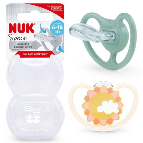 NUK Schnuller Space Zebra/Sonne
