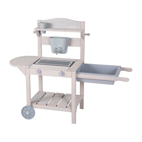 roba Mobile Outdoor Matschküche & Spielküche BBQ – Wetterfeste Kinderküche - Gut