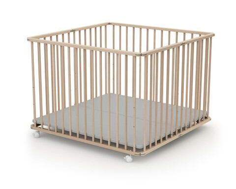 WEBABY faltbares Laufgitter  100 x100 Buche natur
