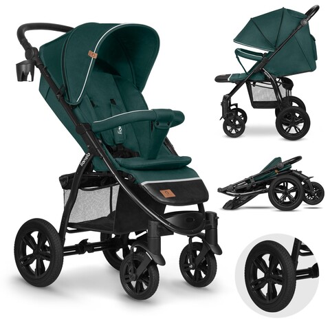 Lionelo Buggy Annet Tour Green Turquoise – Kinderwagen bis 22 kg - Sehr gut