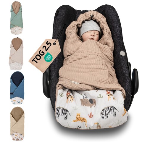ULLENBOOM Einschlagdecke Sand Savanne – Babydecke für Babyschale - Sehr gut