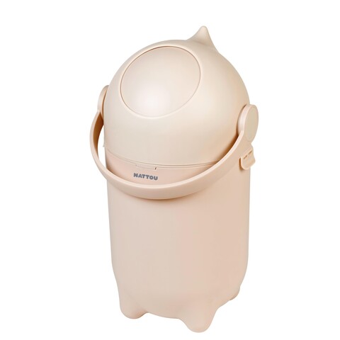 Nattou Windeleimer DROPY beige – Geruchsdicht & kompatibel mit 20L Beuteln - Gut