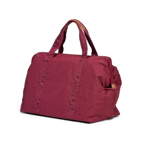 CHILDHOME Mommy Bag Wickeltasche Signatur Urban Bordeaux - Wie neu