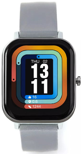 Orbisana FIT 600 Fitness Uhr Devi Aktivitätstracker Touch Display Grau