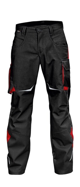 KÜBLER PULSSCHLAG Arbeitshose 2424 Schwarz/Mittelrot Gr. 102 - Neu