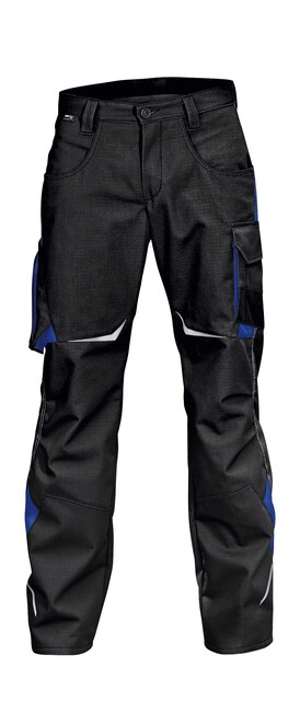 KÜBLER PULSSCHLAG Arbeitshose 2424 Schwarz/Kornblumenblau Größe 40 - Neu