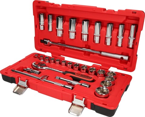 KS Tools 1/2" CHROMEplus Steckschlüsselsatz 30-tlg. - Neu