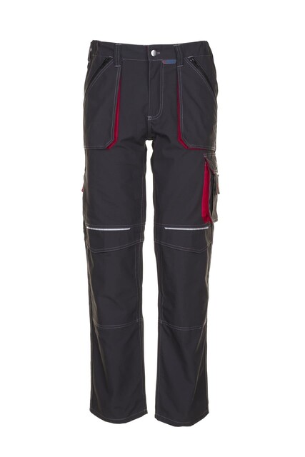 PLANAM Basalt Bundhose anthrazit/rot Gr. 110 – Arbeitshose mit Knietaschen - Neu