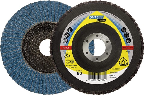 Klingspor SMT 644 Schleifmopteller 125x22,23mm Korn 80 gerade - Neu