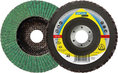 Klingspor SMT 636 Supra Schleifmopteller 115x22,23 mm Korn 80 gewölbt - Neu