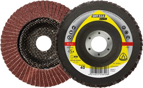 Klingspor SMT 314 Schleifmopteller 115x22,23 mm Korn 80 gewölbt - Neu