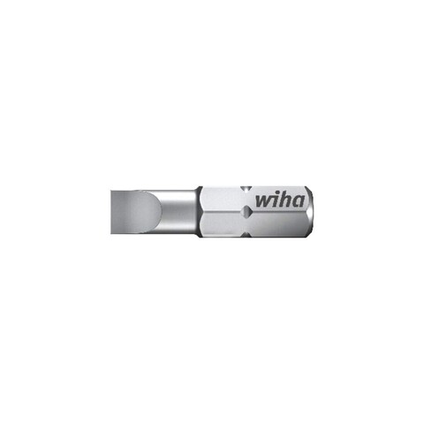 Wiha Standard-Bit 25 mm Schlitz 8,0 mm 1/4" C6,3 - Neu