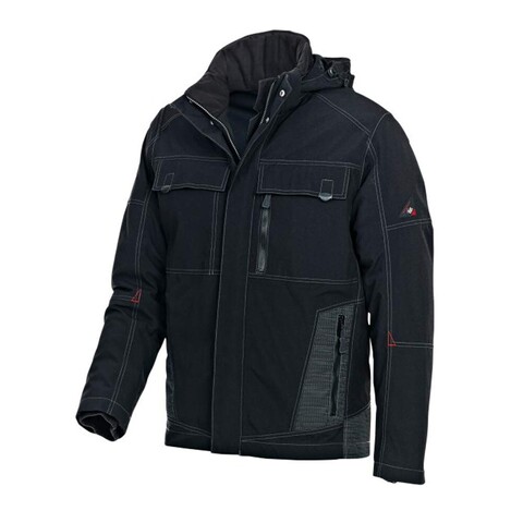 BP Wetterschutz-Winterjacke Schwarz XS – Wasserdicht & Atmungsaktiv - Neu