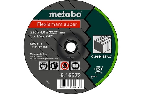 Metabo Flexiamant Super 115x6,0x22,23 mm Schruppscheibe Stein - Neu