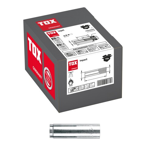 TOX Einschlaganker Impact A4 M8x30 mm – Edelstahl-Dübel für Beton - Neu