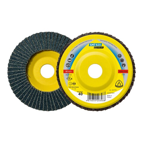Klingspor SMT 925 Schleifmopteller 180x22,23mm Korn 24, 5 Stk - Wie neu