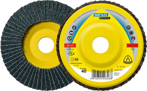 Klingspor SMT 925 Schleifmopteller 115x22,23 mm K80 gerade - Wie neu