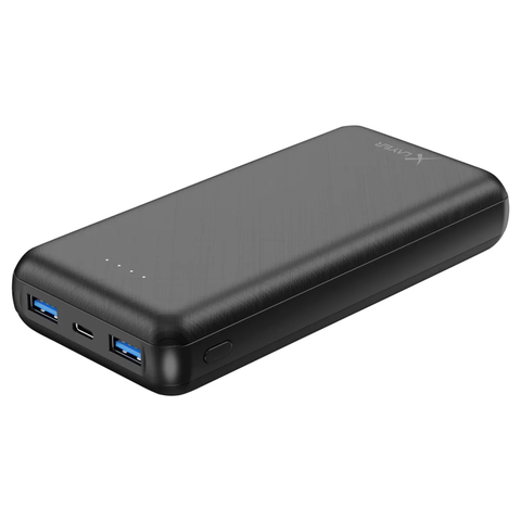 Xlayer Powerbank 20.000 mAh USB-C PD 2 x USB-A schwarz