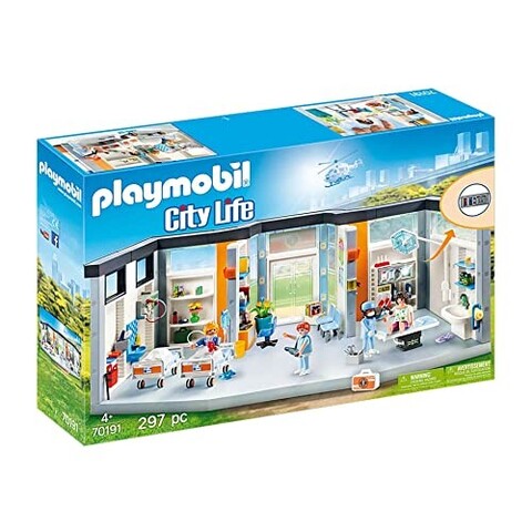 PLAYMOBIL Krankenhaus mit Einrichtung 70191 – City Life Spielset - Neu