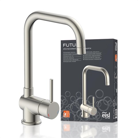 eisl Küchenarmatur FUTURA Edelstahloptik