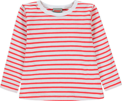 KANZ Girls Langarmshirt, y/d stripe|multicolored