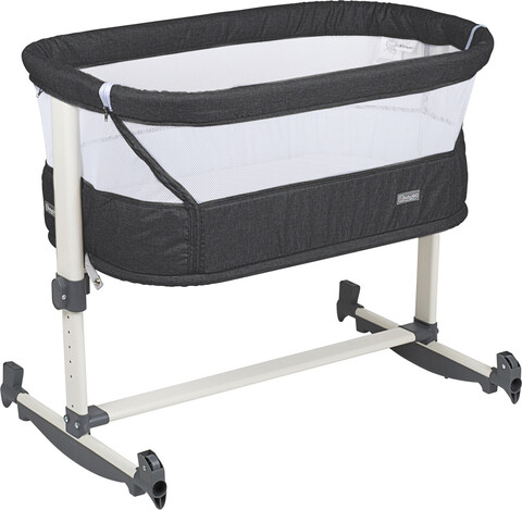 babyGO Beistellbett Vivaldi Dark Grey